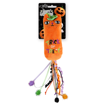 Naughty Or Trick Cat Pumpkin Kicker